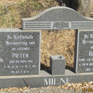 MILNE Pieter 1914-1980 &amp; Rika 1923-2007