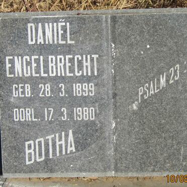BOTHA Daniel Engelbrecht 1899-1980