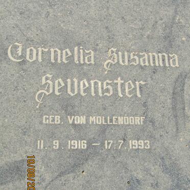 SEVENSTER Cornelia Susanna nee VON MOLLENDORF 1916-1993