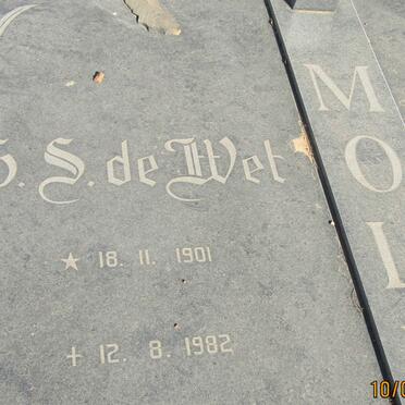 MOLL G.S. de Wet 1901-1982