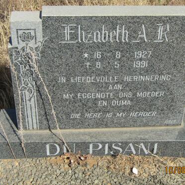 PISANI Elizabeth A.R., du 1927-1991