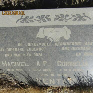 VENTER Machiel A.P. 1895-1984 &amp; Cornelia M.M. 1906-1991