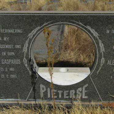 PIETERSE Daniel Casparus 1911-1985 &amp; Aletta Elizabetta 1909-2011
