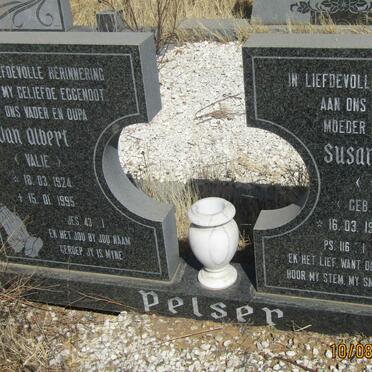 PELSER Jan Albert 1924-1995 &amp; Susara Johanna SCHEEPERS 1914-2002