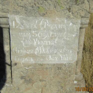 SCHALKWYK L., van / VENTER -1918