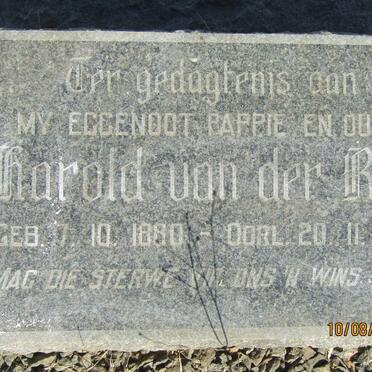 RIET Harold, van der 1880-1963