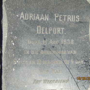 DELPORT Adriaan Petrus  -1938
