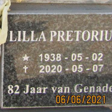 PRETORIUS Lilla 1938-2020