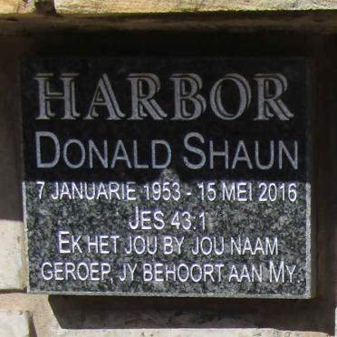 HARBOR Donald Shaun 1953-2016