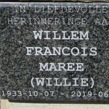 MAREE Willem Francois 1933-2019