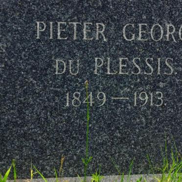 PLESSIS Pieter Georg, du 1849-1913