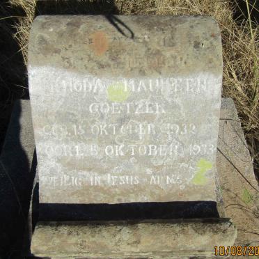 COETZER Rhoda Maureen 1932-1933