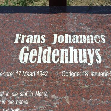GELDENHUYS Frans Johannes 1942-2009