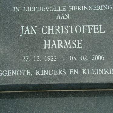 HARMSE Jan Christoffel 1922-2006