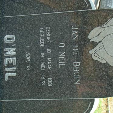 O'NEIL Jan de Bruin 1931-1973