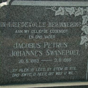 SWANEPOEL Jacobus Petrus Johannes 1883-1966