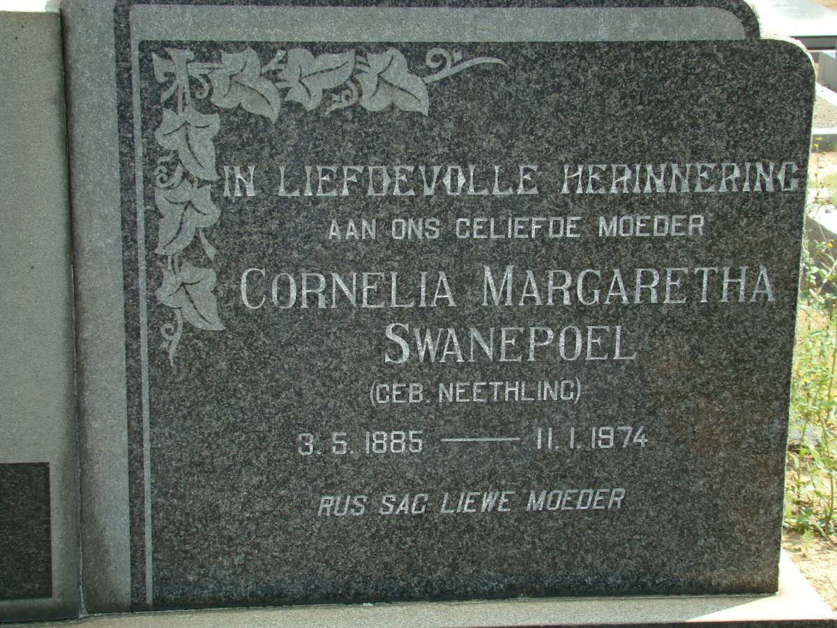 SWANEPOEL Cornelia Margaretha nee NEETHLING 1885-1974