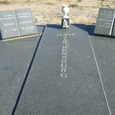 RENSBURG Petrus Johannes, Janse van 1930-2006 &amp; Dorothea Petronella BIERMAN 1932-1986