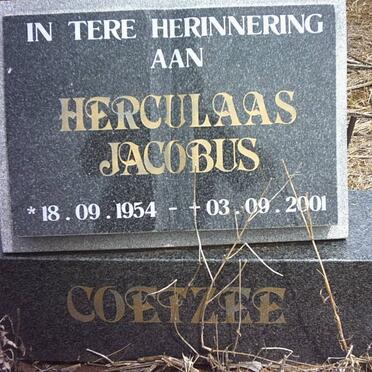 COETZEE Herculaas Jacobus 1954-2001
