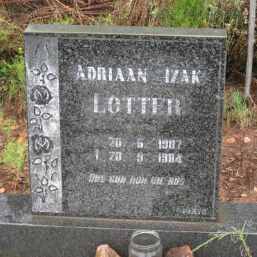 LOTTER Adriaan Izak 1907-1984