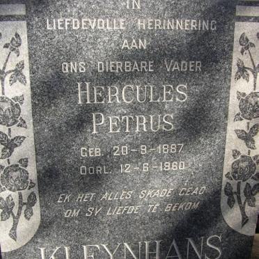 KLEYNHANS Hercules Petrus 1887-1960