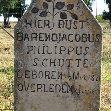 SCHUTTE Barend Jacobus Philippus 1821-1899