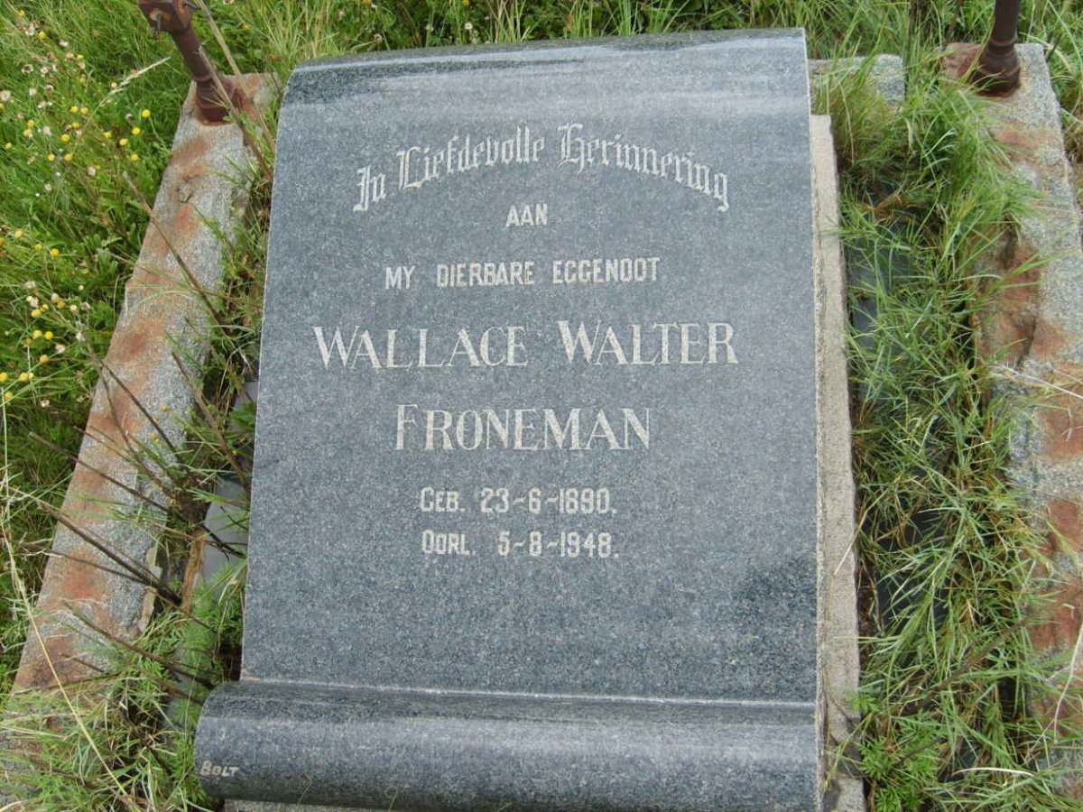 FRONEMAN Wallace Walter 1890-1948