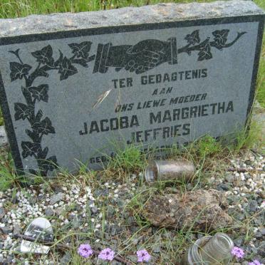 JEFFRIES Jacoba Margrietha  ?-195?