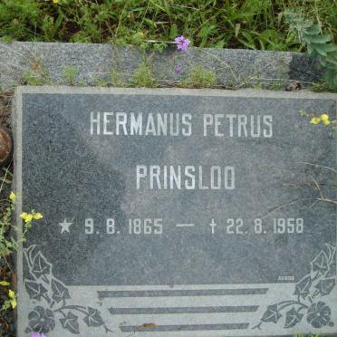 PRINSLOO Hermanus Petrus 1865-1958