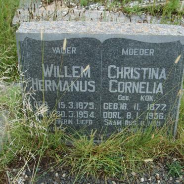 ? Willem Hermanus 1875-1954 &amp; Christina Cornelia KOK 1877-1956