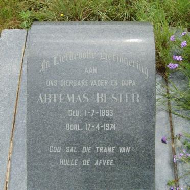 BESTER Artemas 1893-1974