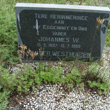 WESTHUIZEN Johannes W., van der 1897-1969