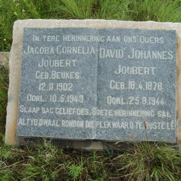 JOUBERT David Johannes 1878-1944 &amp; Jacoba Cornelia BEUKES 1902-1943