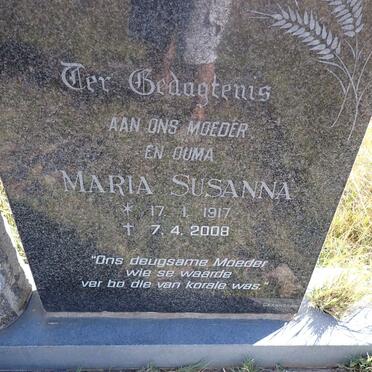 ? Maria Susanna 1917-2008