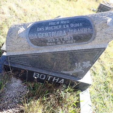 BOTHA Ida Gertruida Johanna 1893-1967