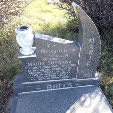 BRITS Maria Sussana 1923-1988