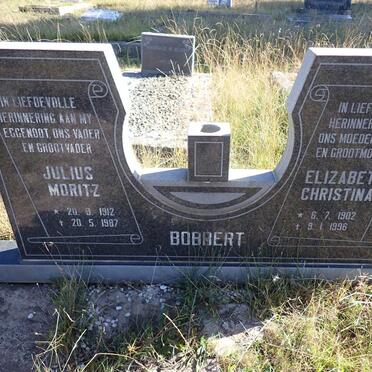 BOBBERT Julius Moritz 1912-1987 & Elizabeth Christina 1902-1996