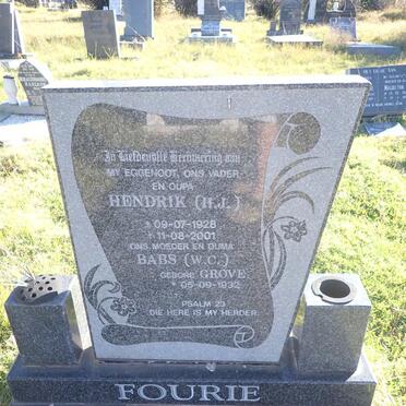 FOURIE Hendrik J. 1928-2001 & W.C. GROVE 1932-