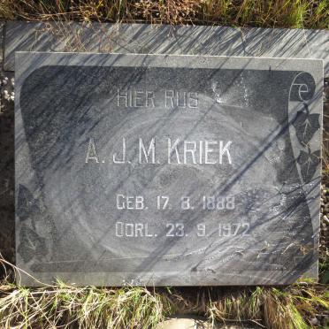 KRIEK A.J.M. 1888-1972