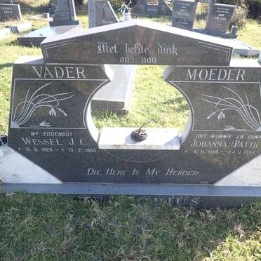 PRETORIUS Wessel J.C. 1926-1993 & Johanna 1918-1994 