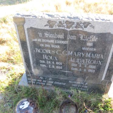 ROUX Jacobus C.C. 1906-1955 & Mary Maria Alida EXLEY 1906-1969