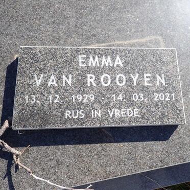 ROOYEN Emma, van 1929-2021