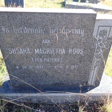 ROOS Susara Magrietha nee PIETERSE 1897-1977