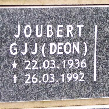 JOUBERT G.J.J. 1936-1992