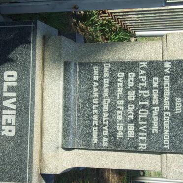 OLIVIER P.T. 1881-1941