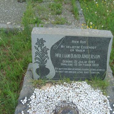 ANDERSON William David 1893-1959