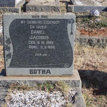 BOTHA Daniel Jacobus 1889-1958