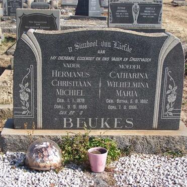 BEUKES Hermanus Christiaan Michiel 1878-1958 &amp; Catharina Wilhelmina Maria BOTHA 1882-1966