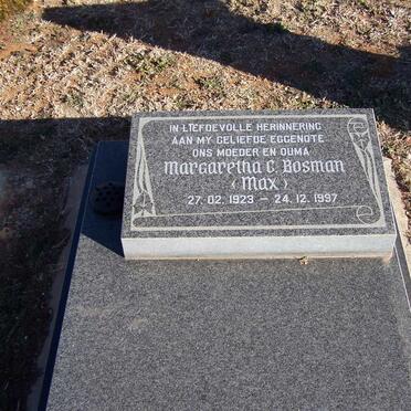 BOSMAN Margaretha Carolina 1923-1997