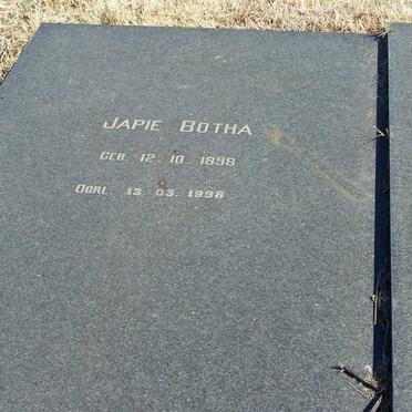 BOTHA Jacob Petrus Johannes 1898-1998